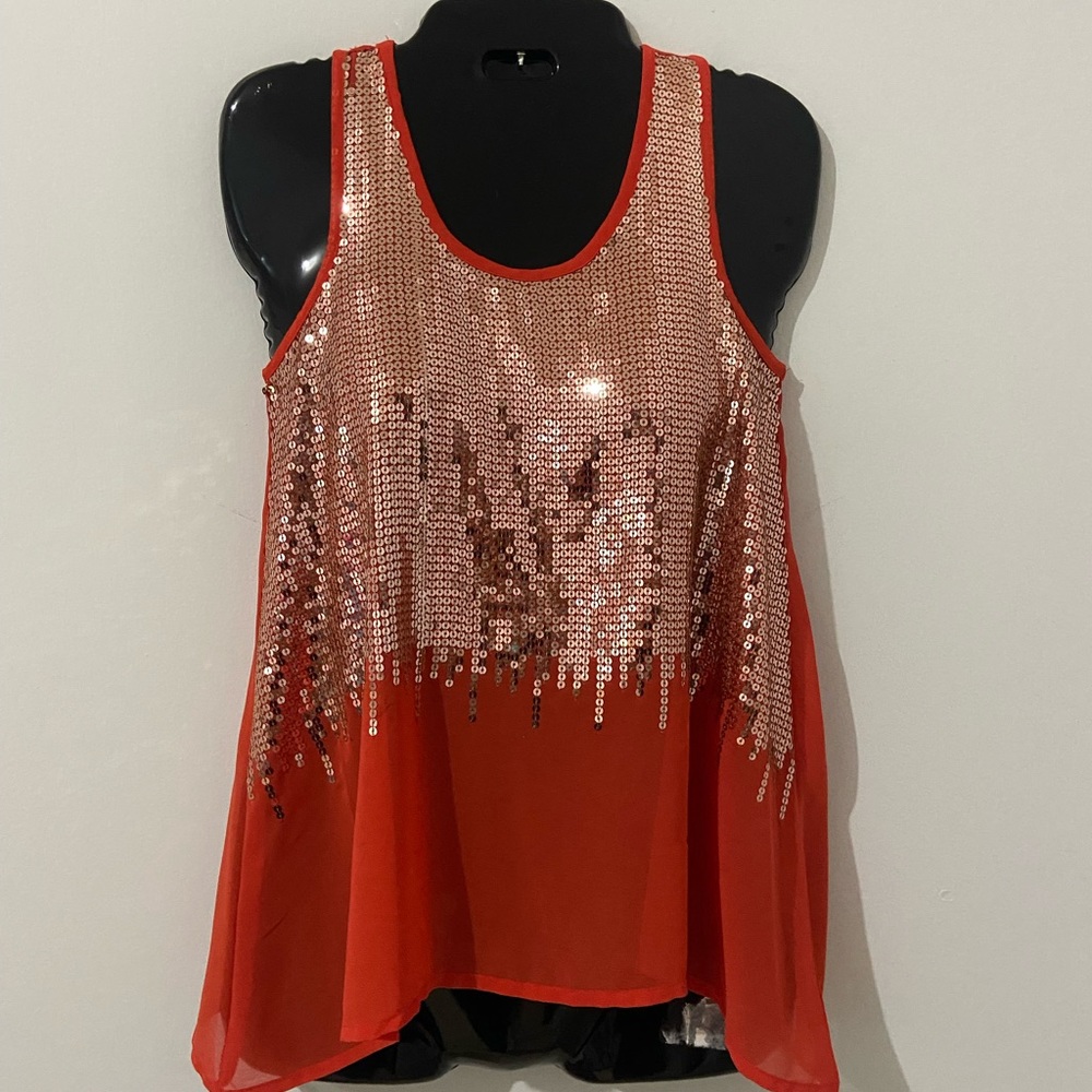Japna Orange Sparkle Blouse 14